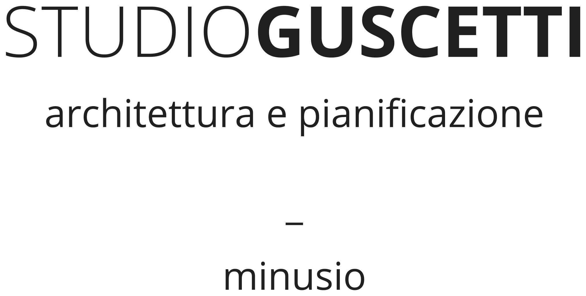 Logo Studio Guscetti architettura e pianificazione, Minusio
